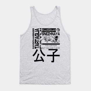 Genshin Impact Tartaglia JP (Black) Tank Top